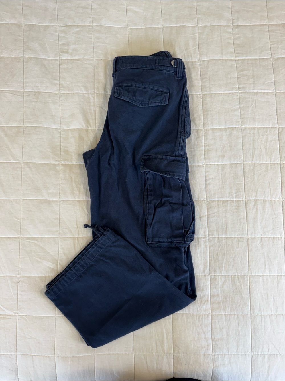 Tna Navy Cargo Pants - Straight Legs